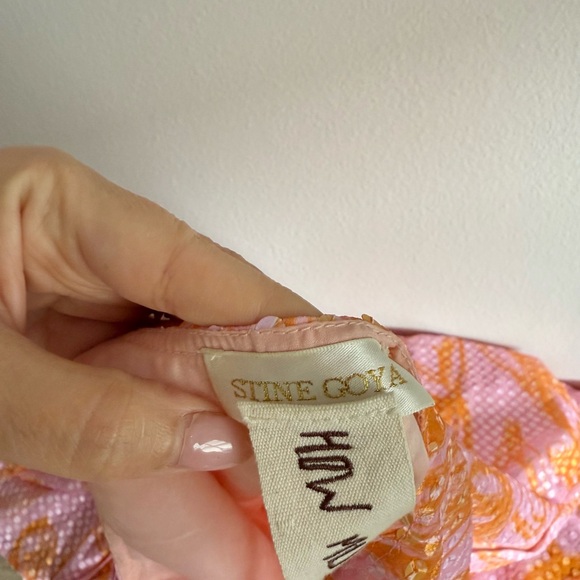 STINE GOYA Francisca Sequin Maxi Dress Women’s Sz M pink/orange NWOT - Picture 7 of 12